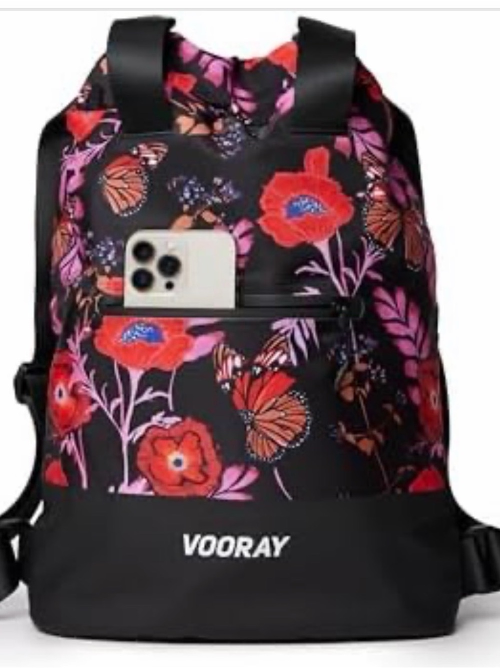 VOORAY 23L Flex Cinch Drawstring Backpack Lightweight Travel Bag, Sports Gym Bag